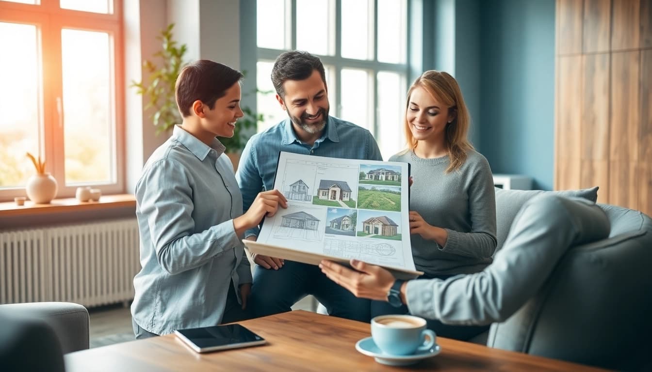 Engaging real estate agent assists clients in finding their ideal home.