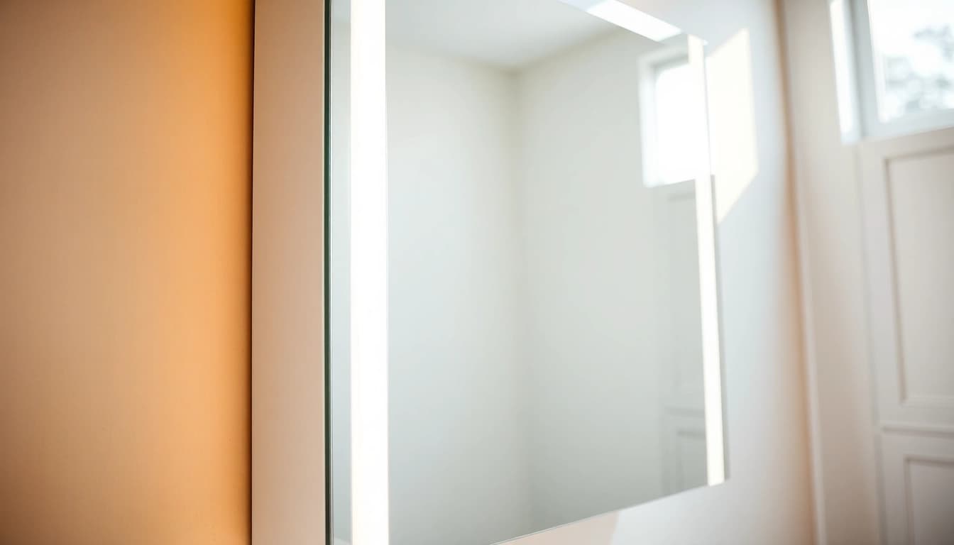 sonni Spiegelschrank im modernen Badezimmer mit eleganter LED-Beleuchtung zeigen