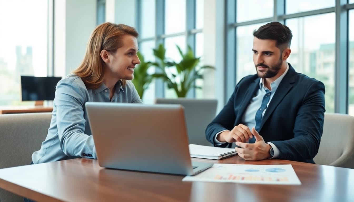 Trustworthy financial advisor San Antonio helping a client understand investment options.