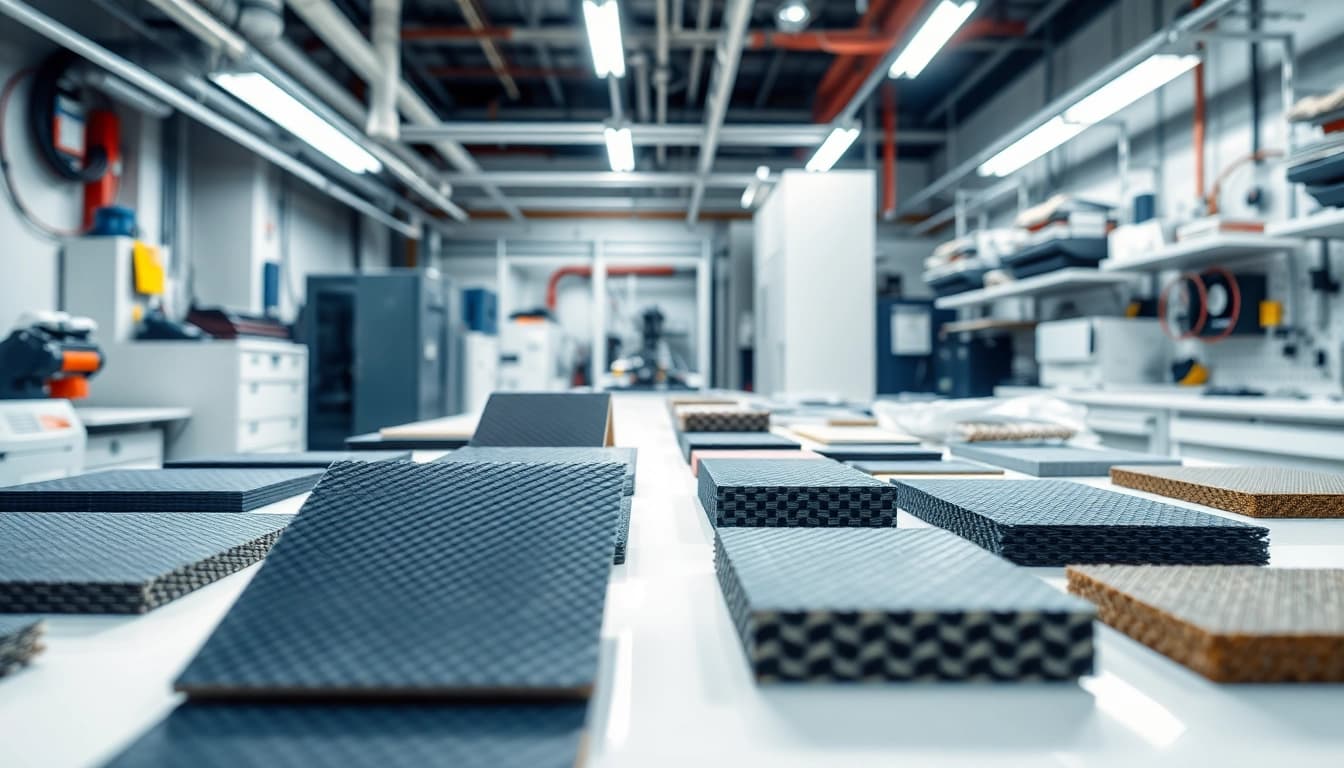 Engineered Composites displayed professionally in a high-tech lab setting.
