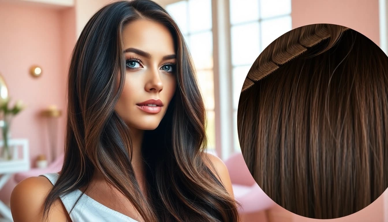 Transform your look with invisi edge clip in hair extensions that blend seamlessly for a natural appearance.