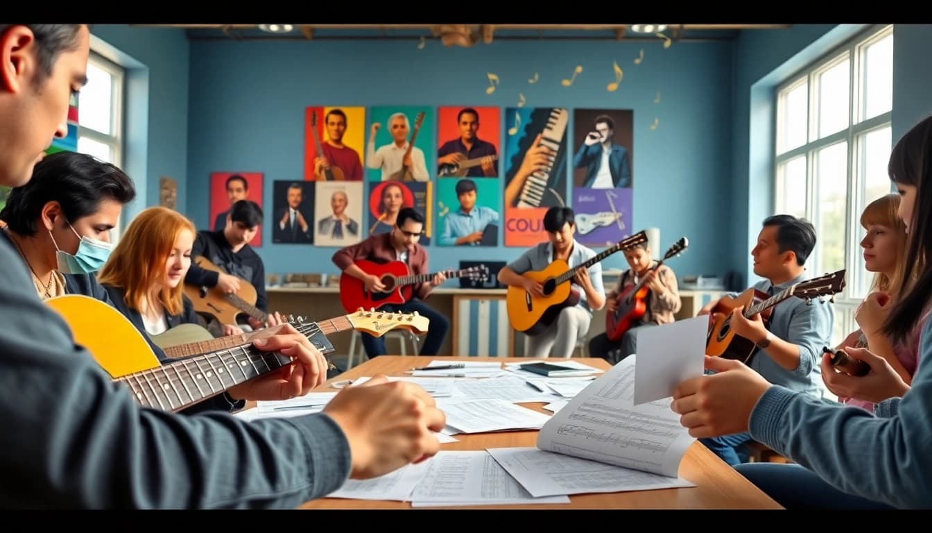 Join guitar lessons at https://guitarlessons.co.uk with a professional instructor and engaged students.