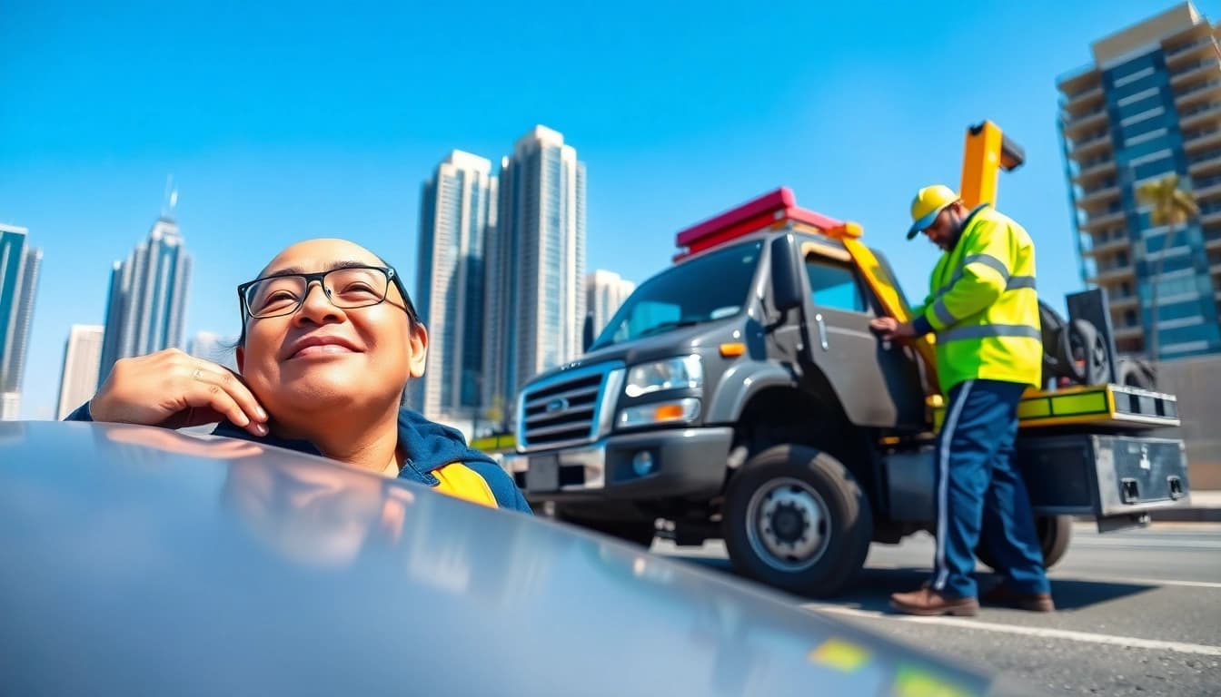 Assistance by https://trtrecoveryuae.com providing professional car recovery service in Dubai.
