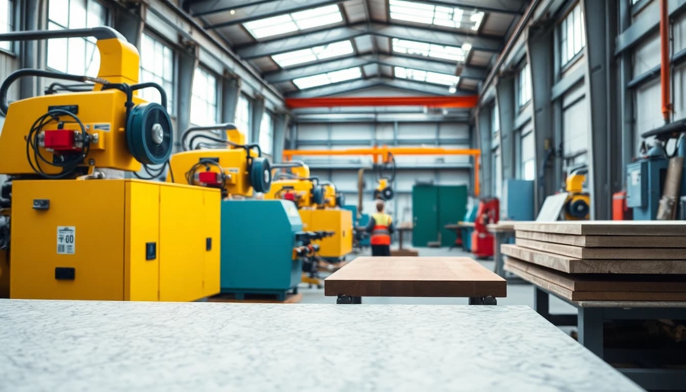 Enhance surfaces effectively with outstanding surfacing solutions in a vibrant industrial setting.