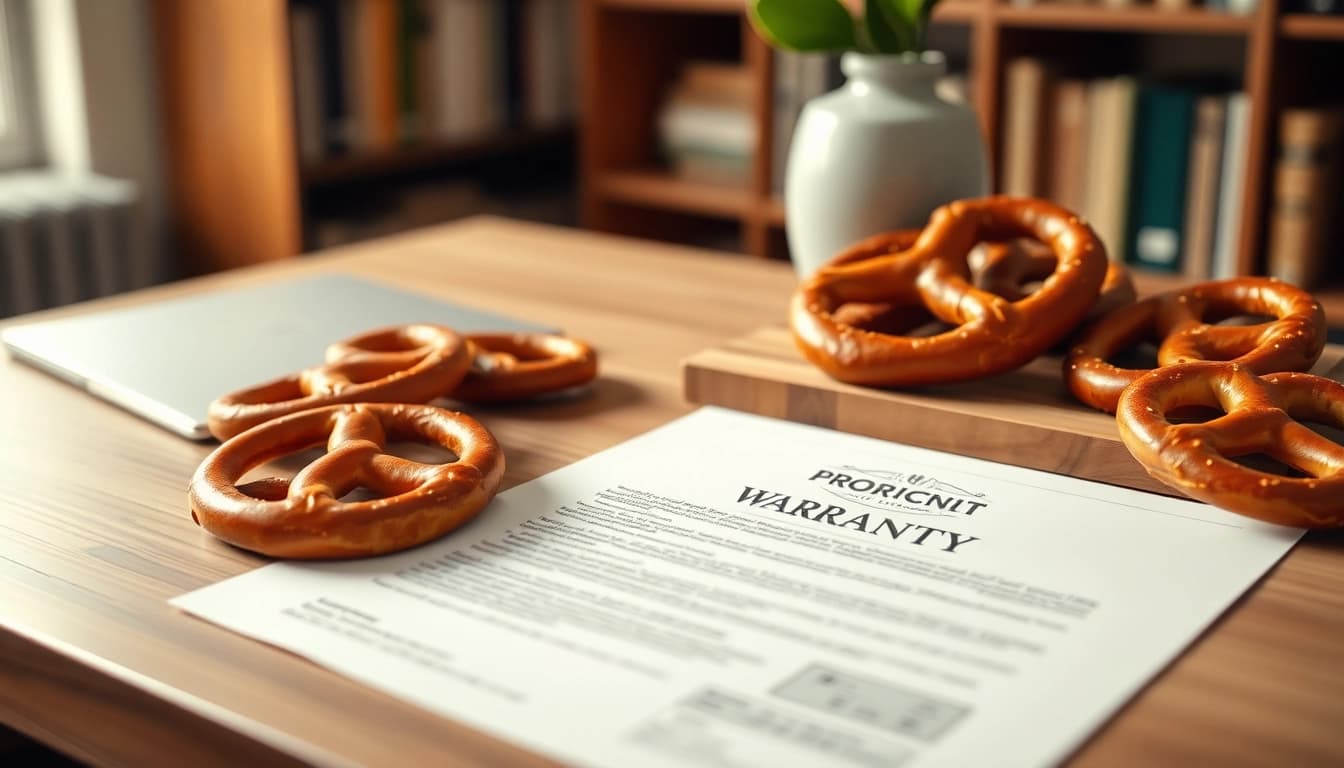 Examine if Pretzel warranty legit through clear documentation and authentic pretzel imagery.