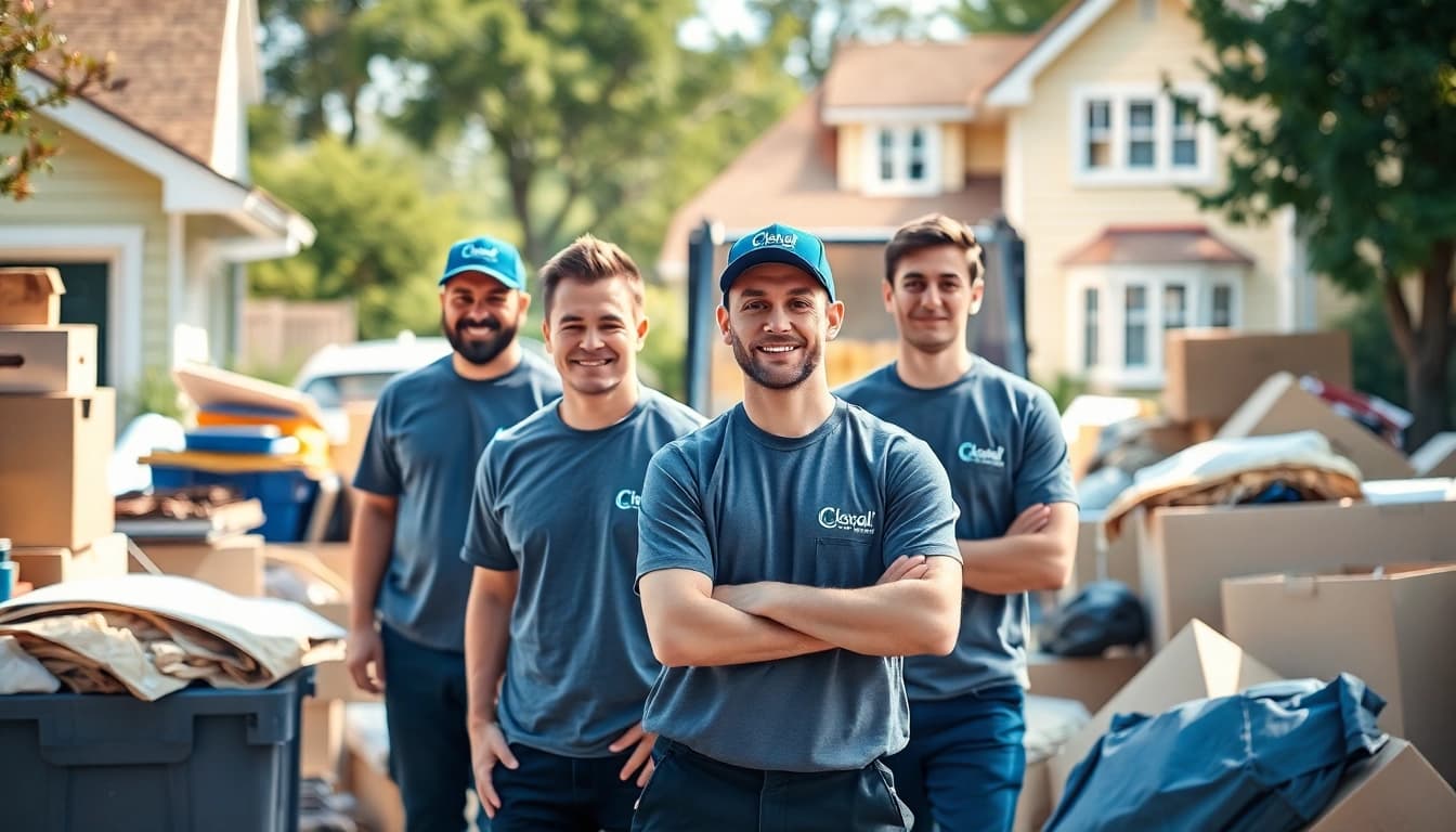 Efficient junk removal team from Myeasyjunkremoval.com clearing household items effortlessly.