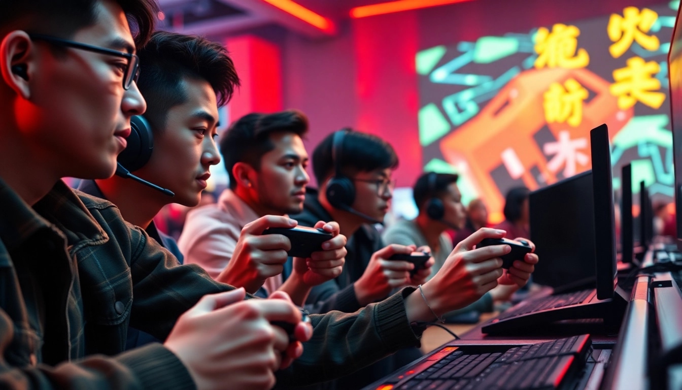 Rasakan keseruan bolahiu game dengan pemain yang berkumpul sambil berlaga intens.