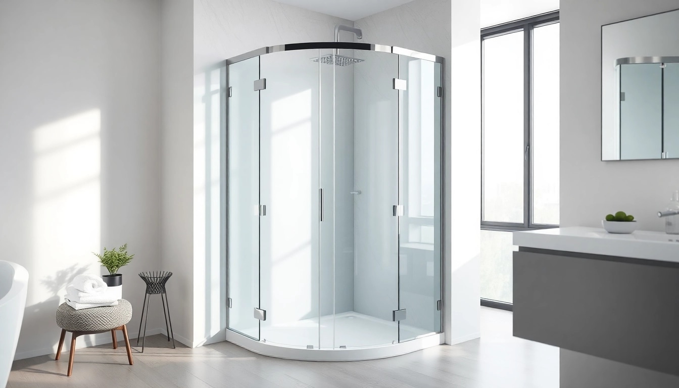 Installieren Sie eine moderne duschkabine 80x80 eckeinstieg in einem eleganten Badezimmer mit klaren Linien.