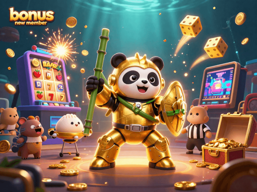 Experience the thrill of winning with bonus new member as golden slots burst with jackpots and vibrant casino elements.