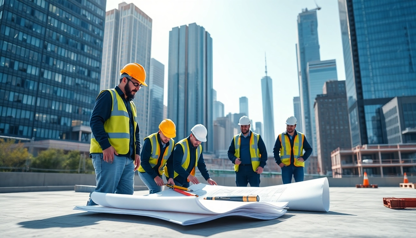 New York City Commercial General Contractor overseeing a construction project with professionalism.