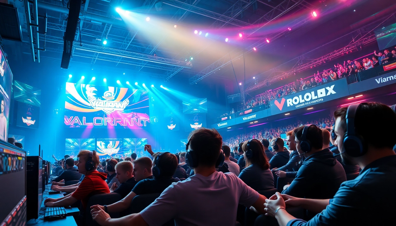 Gamers engaging in competitive play at https://www.gamelevate.com esports arena, showcasing vibrant energy and action.