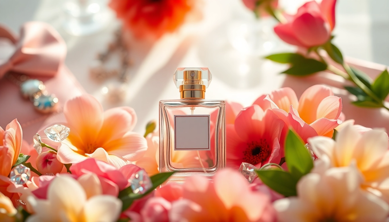 Depicting the elegance of jimmy choo perfume women surrounded by vibrant floral elements.