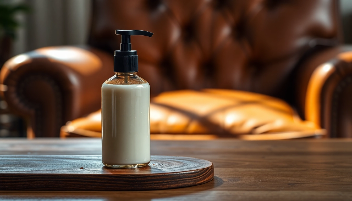 Apply the Best conditioner for dry, cracked leather on a wooden surface showcasing its texture.