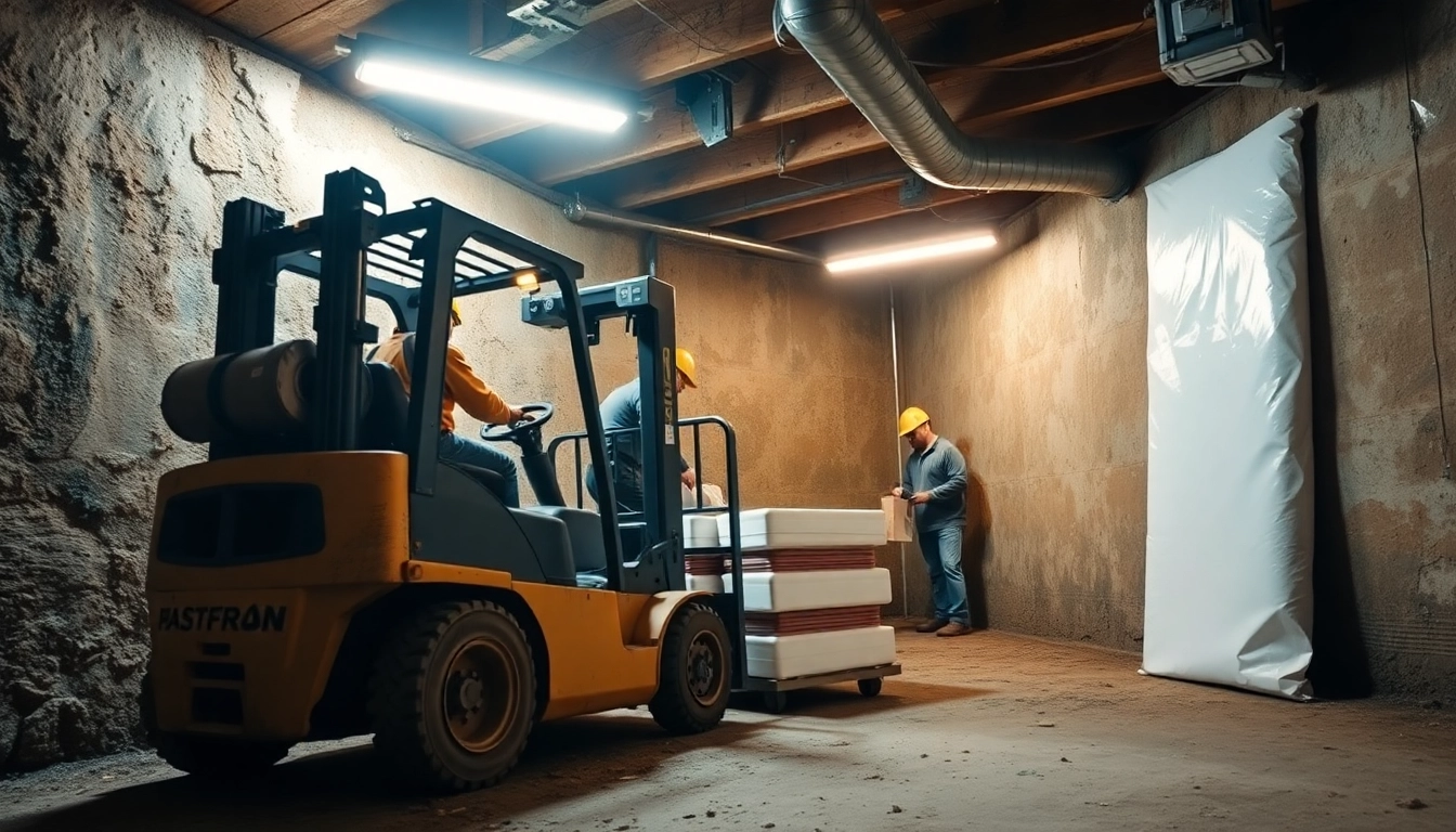 Effective crawl space restoration techniques showcased in a professional setting.