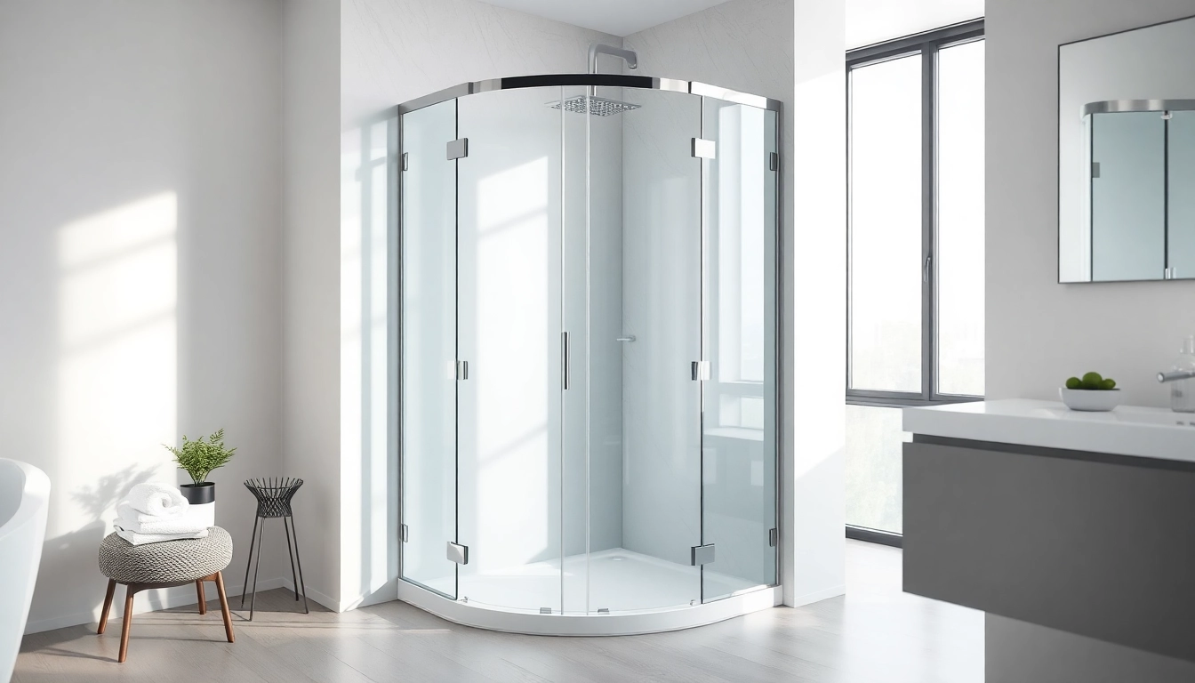 Installieren Sie eine moderne duschkabine 80x80 eckeinstieg in einem eleganten Badezimmer mit klaren Linien.