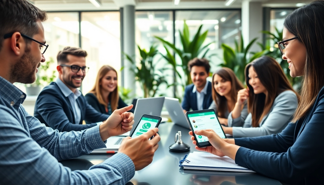 Understanding what is a CRM for WhatsApp with a professional team collaborating in a modern setting.