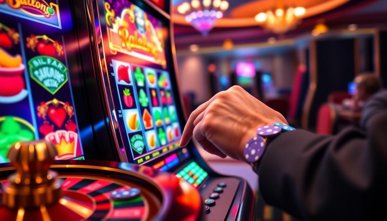 Spin the raja barong slot machine featuring vibrant graphics and an intense gaming atmosphere.