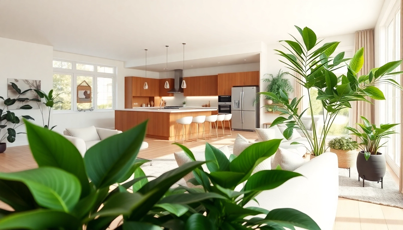 Experience an inspiring home renovation with a modern living room and kitchen design.