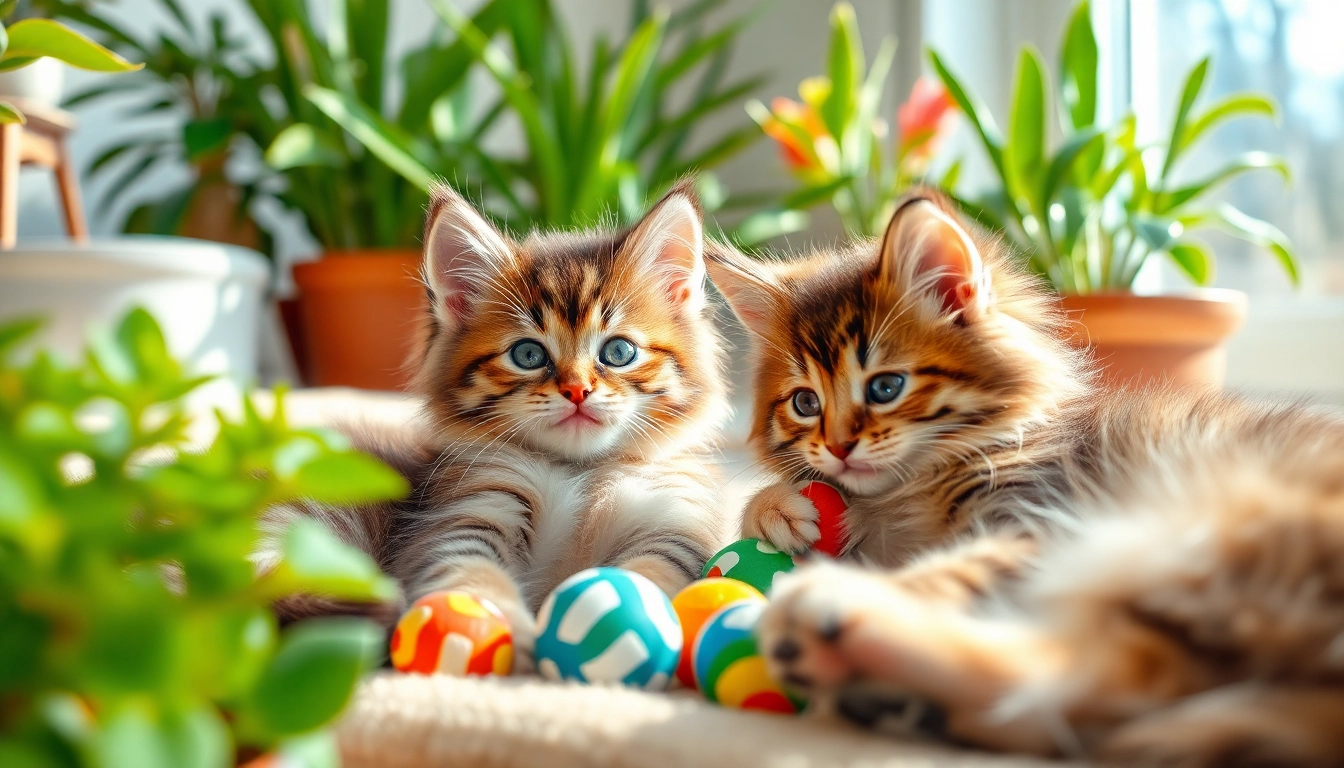 Adorable Maine Coon kittens for sale California playfully exploring a sunny home setting.
