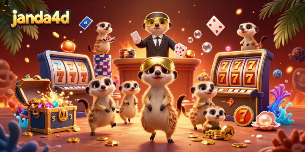 Meerkat janda4d menangkap suasana kasino digital dengan keseruan permainan!