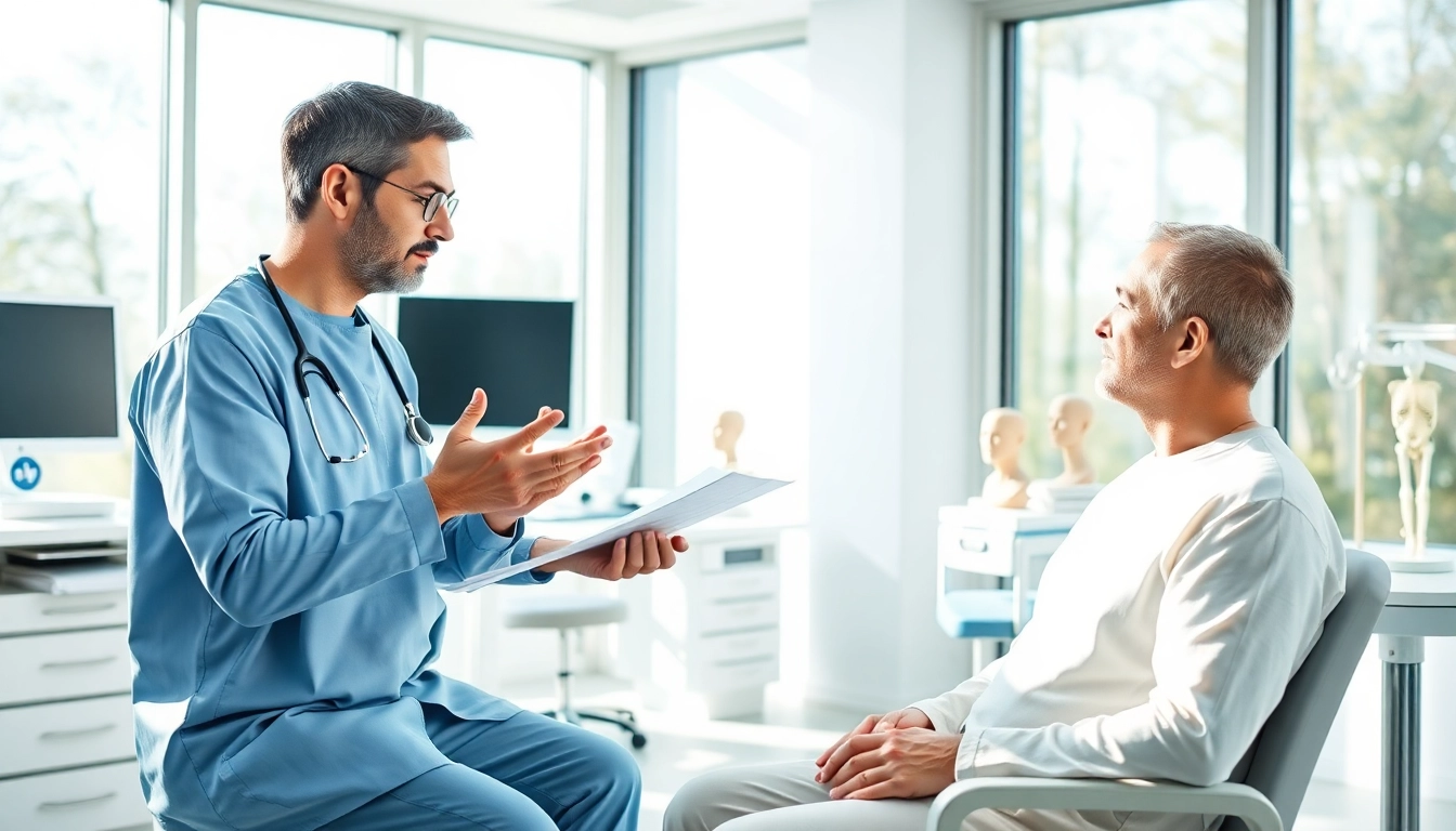 Consultation at Peachtree Orthopedics showcasing expert orthopedic care.