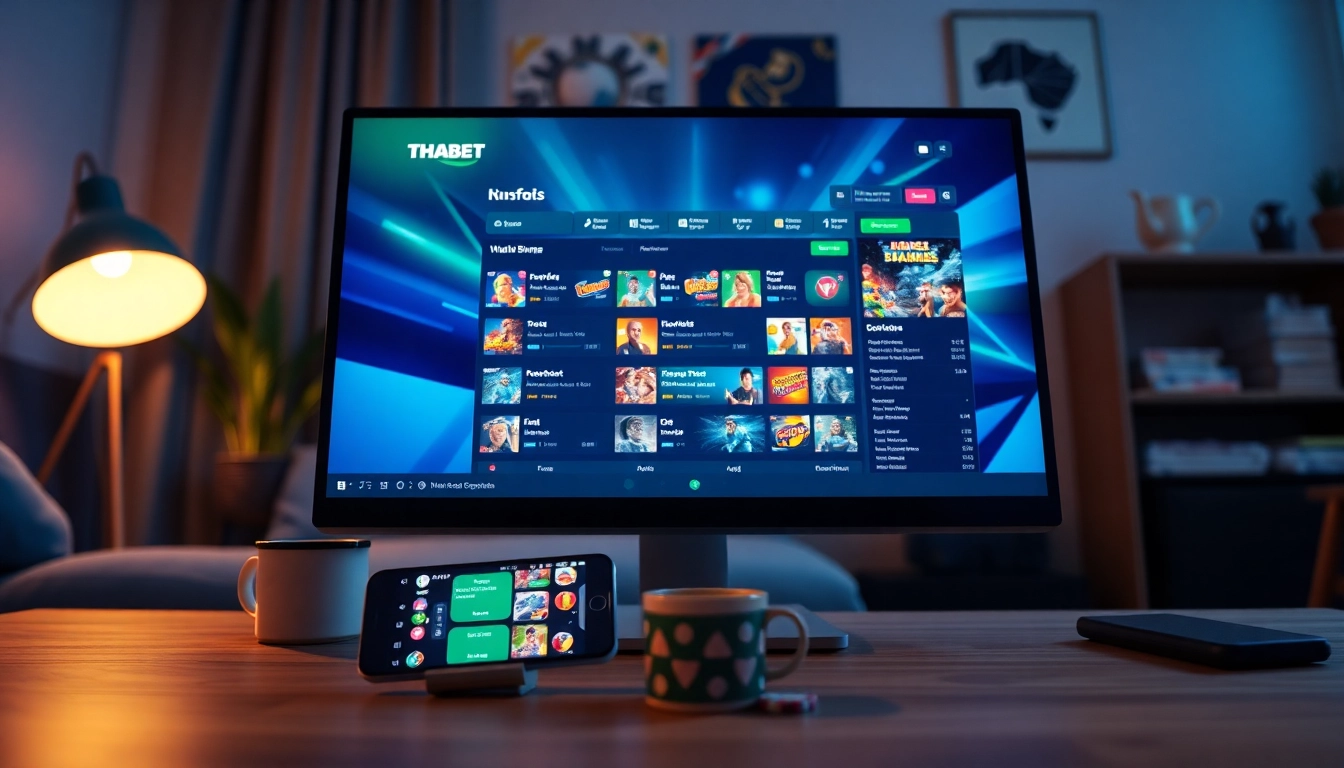 Engaging online betting experience at https://tha-bet.pro/ with user-friendly interface and vibrant game display.