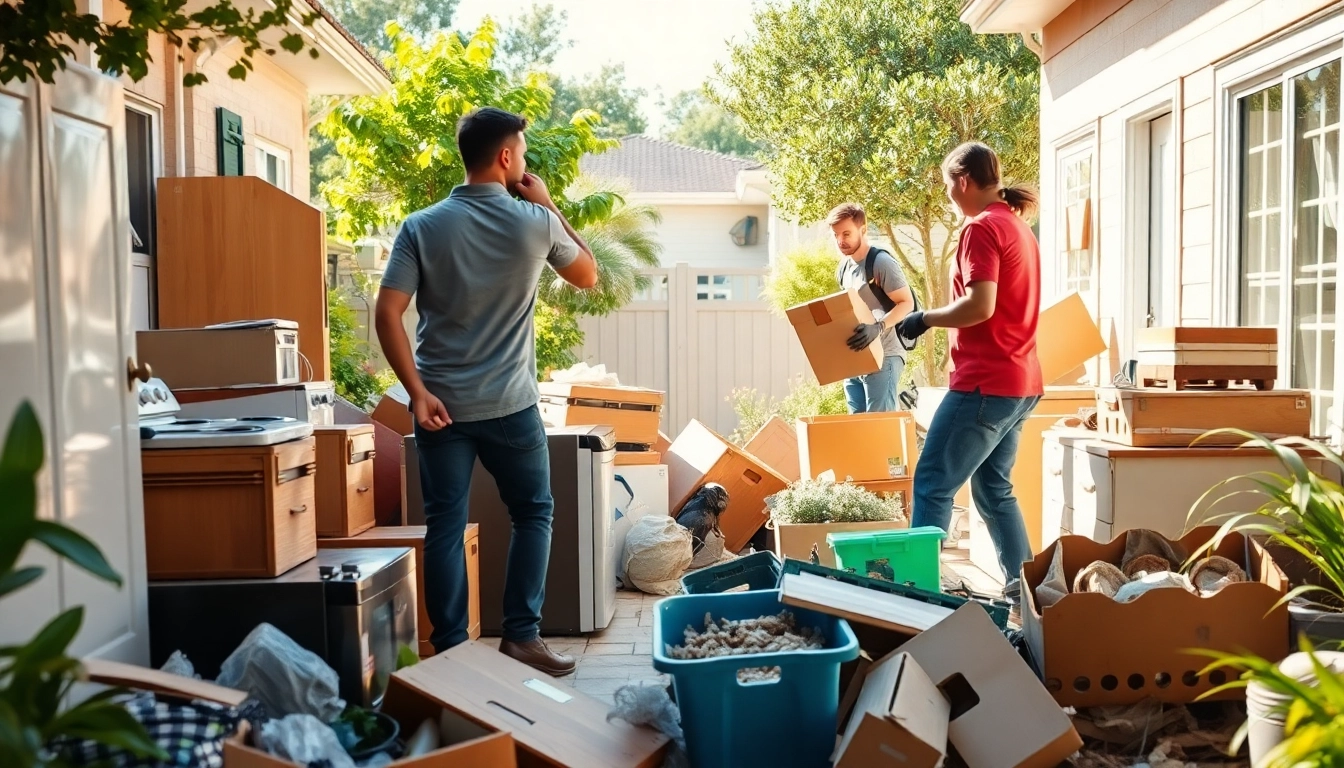 Clear junk removal process by the team at https://myeasyjunkremoval.com showcasing efficient decluttering.