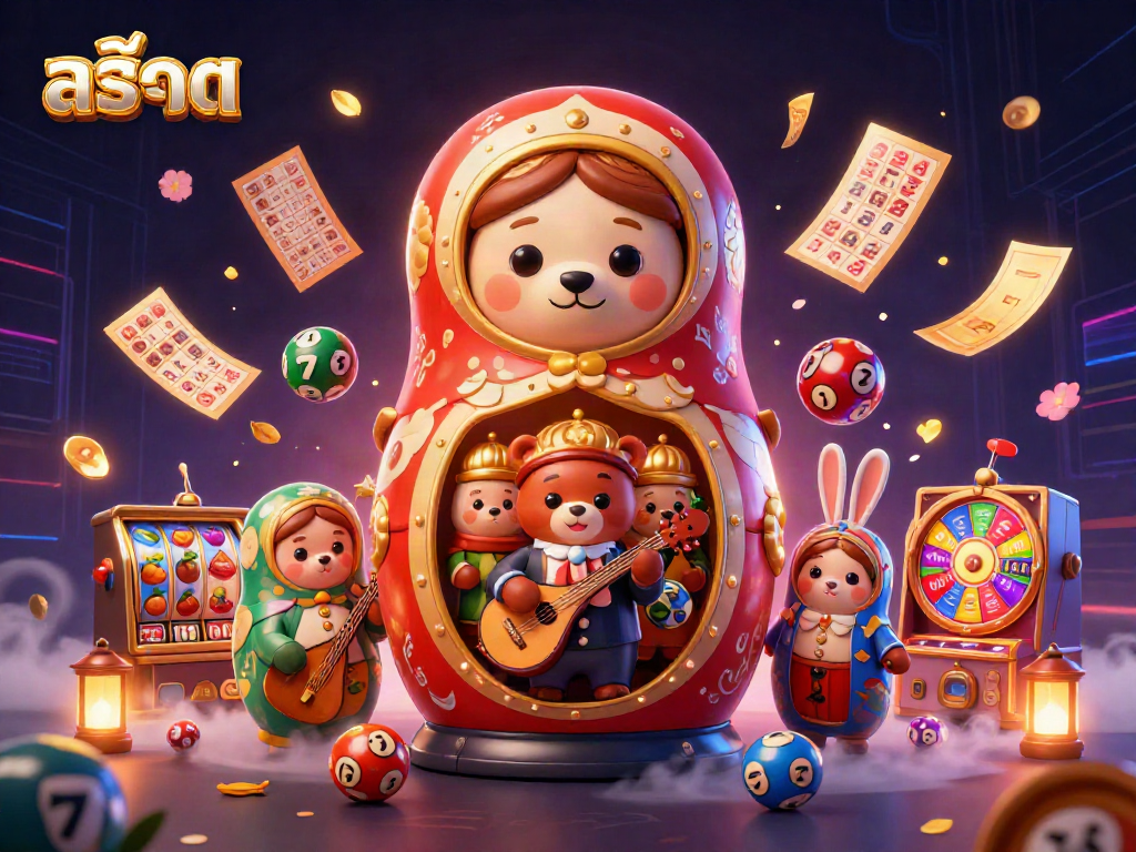 Spin the slots with vibrant, festive elements, showcasing the exciting world of สล็อต gaming.