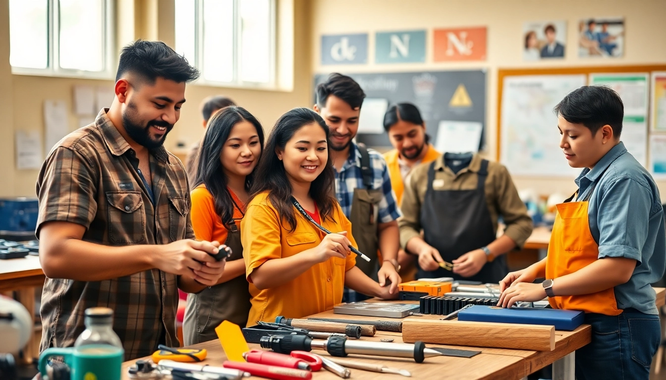 Students learning at trade schools in Hawaii, showcasing hands-on training methodologies.