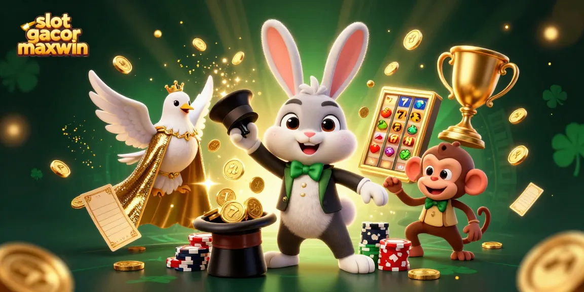 Menangkan slot gacor maxwin dengan ilustrasi 3D kartun yang kaya detail, menggambarkan si kelinci penyihir dan pesonanya.