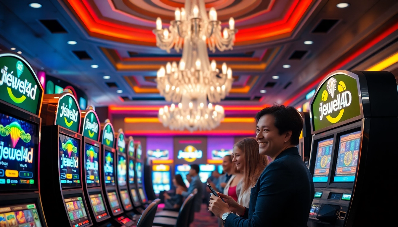 Menang bersama jewel4d di kasino yang penuh warna dan suasana bersemangat.
