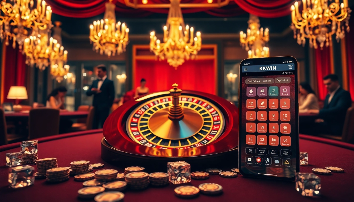 Experience the thrill of kkwin com with luxurious gambling setups featuring roulette, poker, and online app.