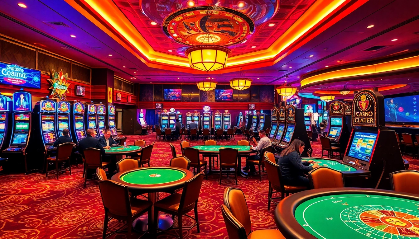 LUangkan KUY4D saat bermain di meja poker di kasino yang mewah dan cerah.