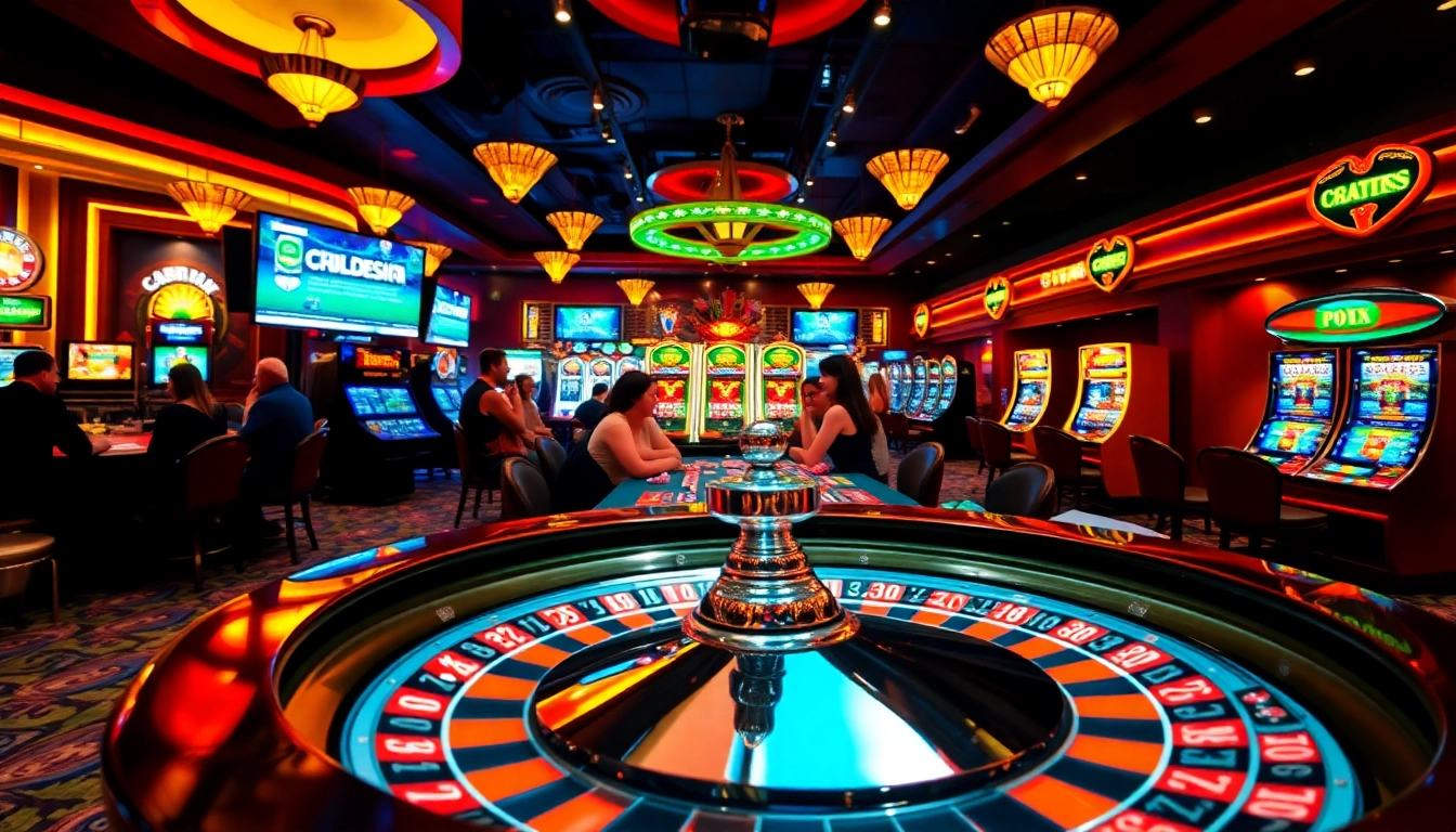 Experience the thrilling atmosphere of C168.DESIGN casino tables filled with poker chips and dice rolling excitement.