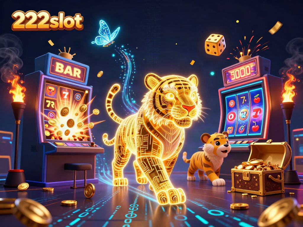 Mencoba keberuntungan di 222slot dengan penampilan slot modern, simbol keberuntungan, dan jackpot besar.
