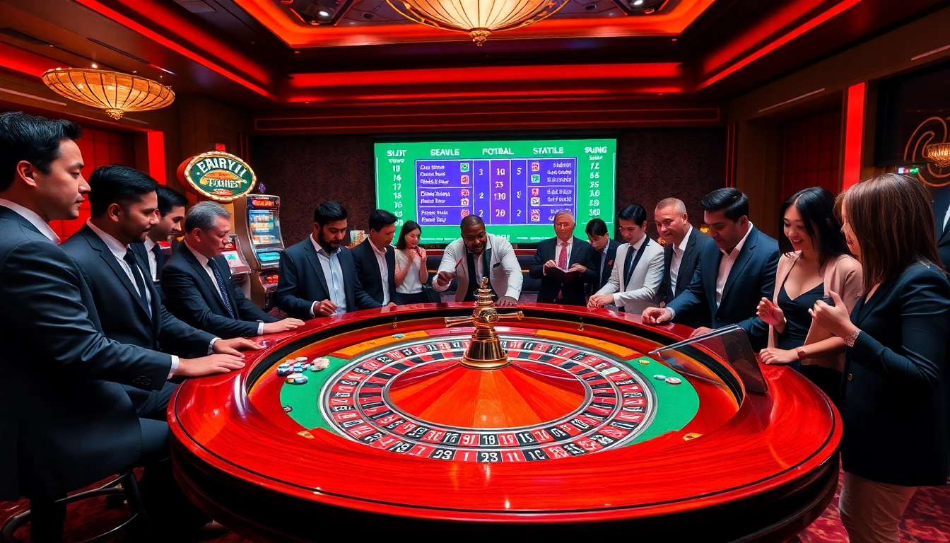 Exciting baccarat gameplay featuring real-time ket qua bong da updates and vibrant casino atmosphere.
