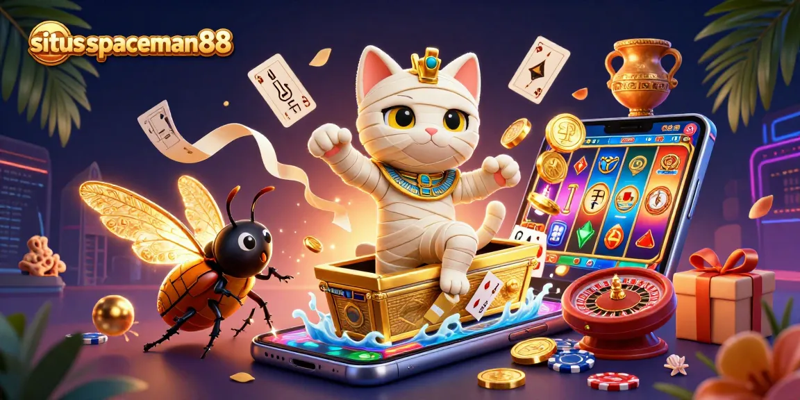 Spin to win at situs spaceman88 with thrilling slot adventures and vibrant gaming elements.