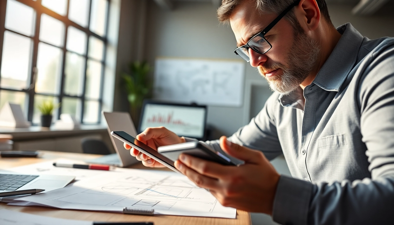 Calculate your moment of inertia calculator effectively with a focused engineer at a bright desk area.