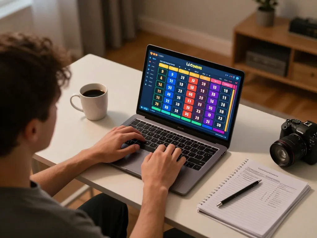 Lô đề online gameplay on laptop in a cozy home environment, showcasing strategic interaction.
