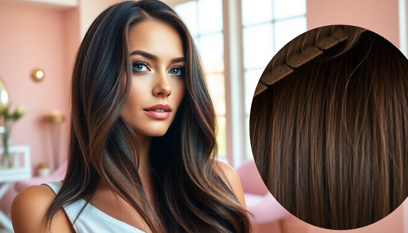 Transform your look with invisi edge clip in hair extensions that blend seamlessly for a natural appearance.