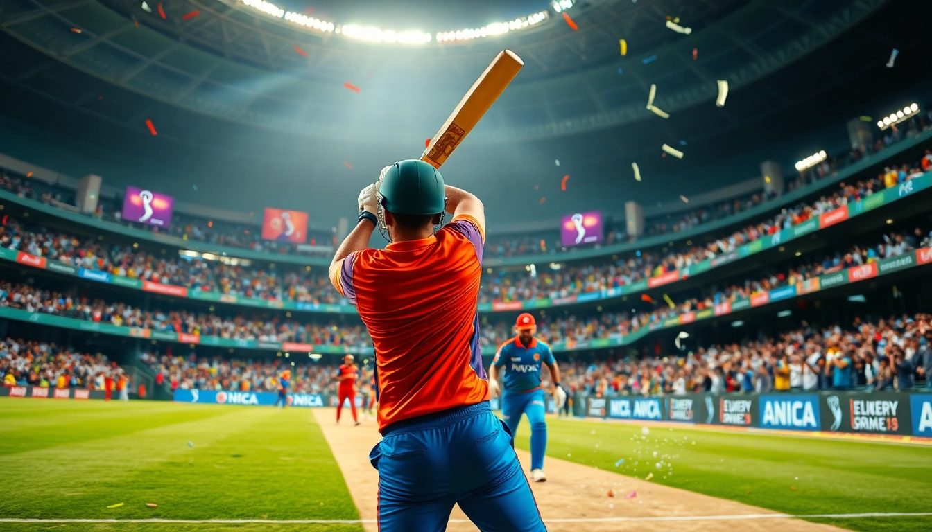 Experience IPL all match prediction 100 sure through an exciting cricket scene with players and fans.