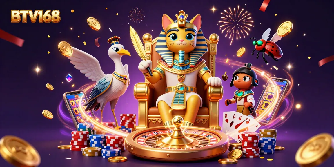 Experience thrilling moments with BTV168's rich casino atmosphere and vibrant characters.