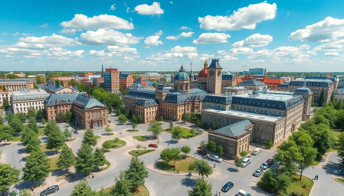 Architekturmodellbau Leipzig mit detaillierten städtischen Strukturen und lebendiger Atmosphäre.