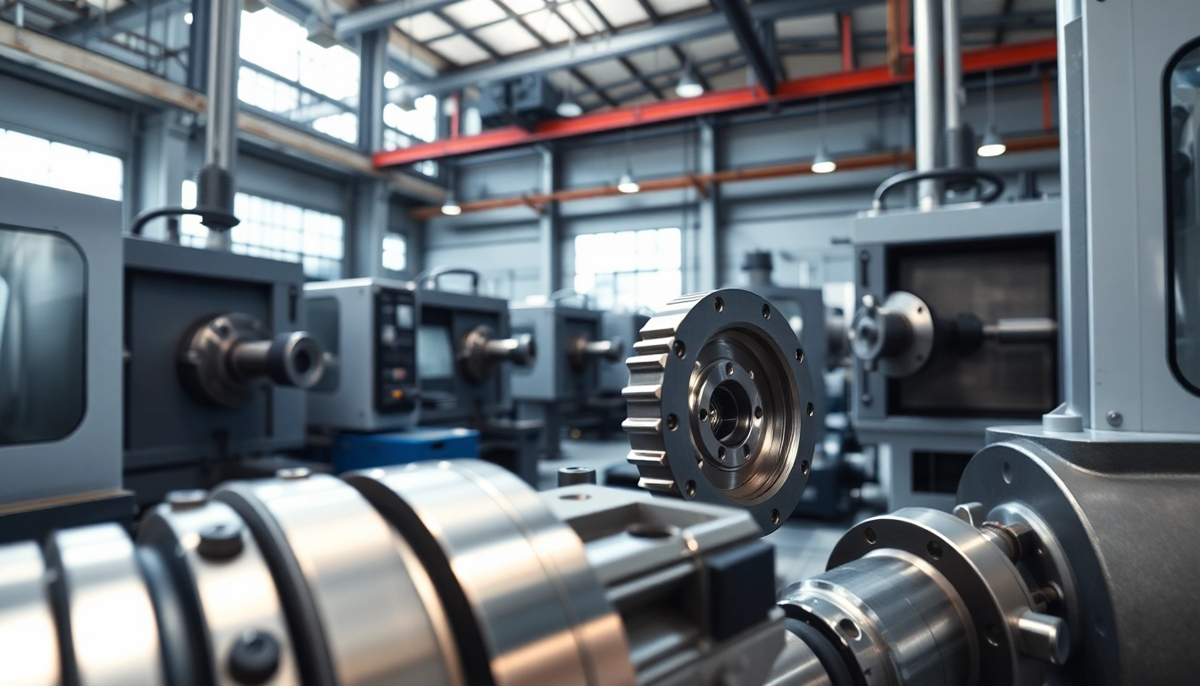 Showcasing precision in Chiheng Custom CNC Machining with advanced machinery in an energetic workshop.