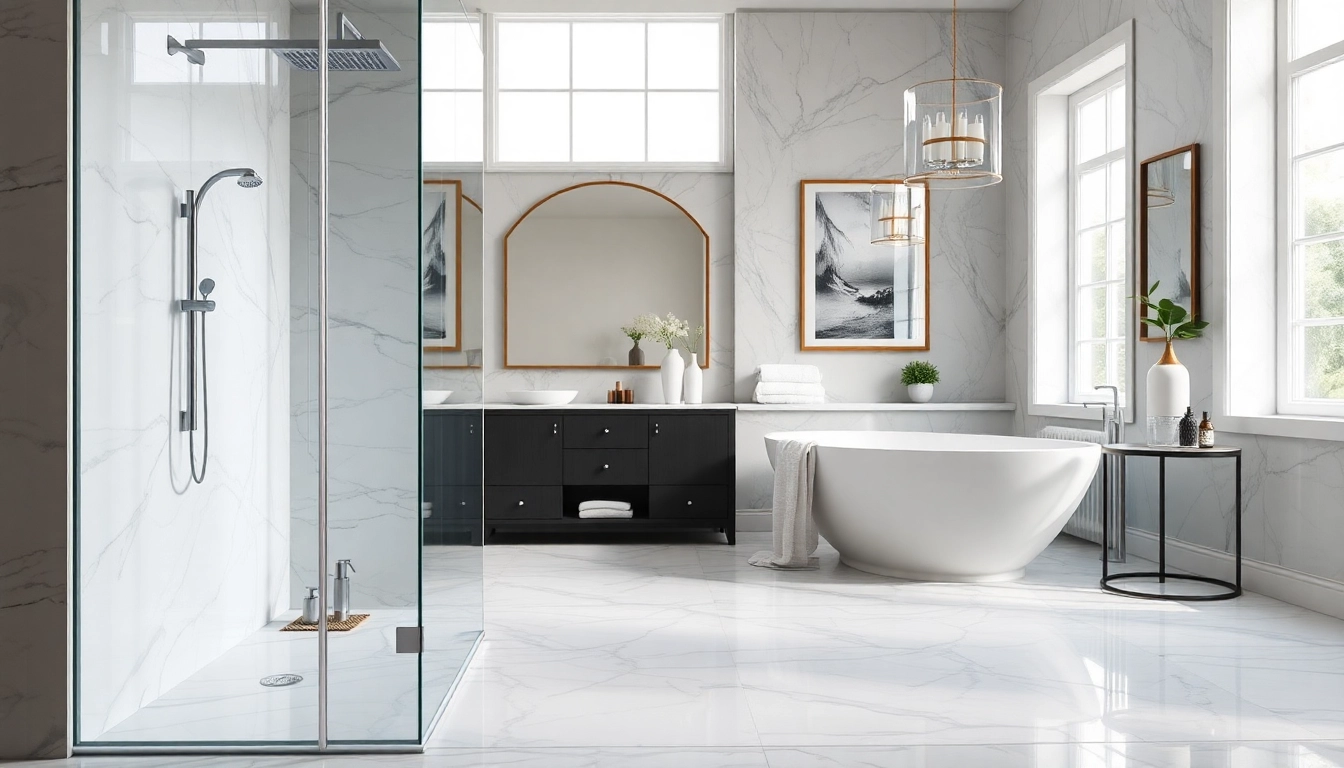 Elegant showers UK feature stylish designs in luxurious bathroom settings.