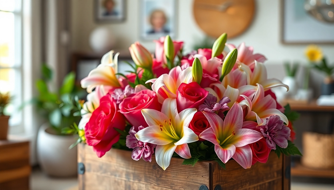Arrange stunning letterbox flowers in a cozy, sunlit room for a charming floral display.