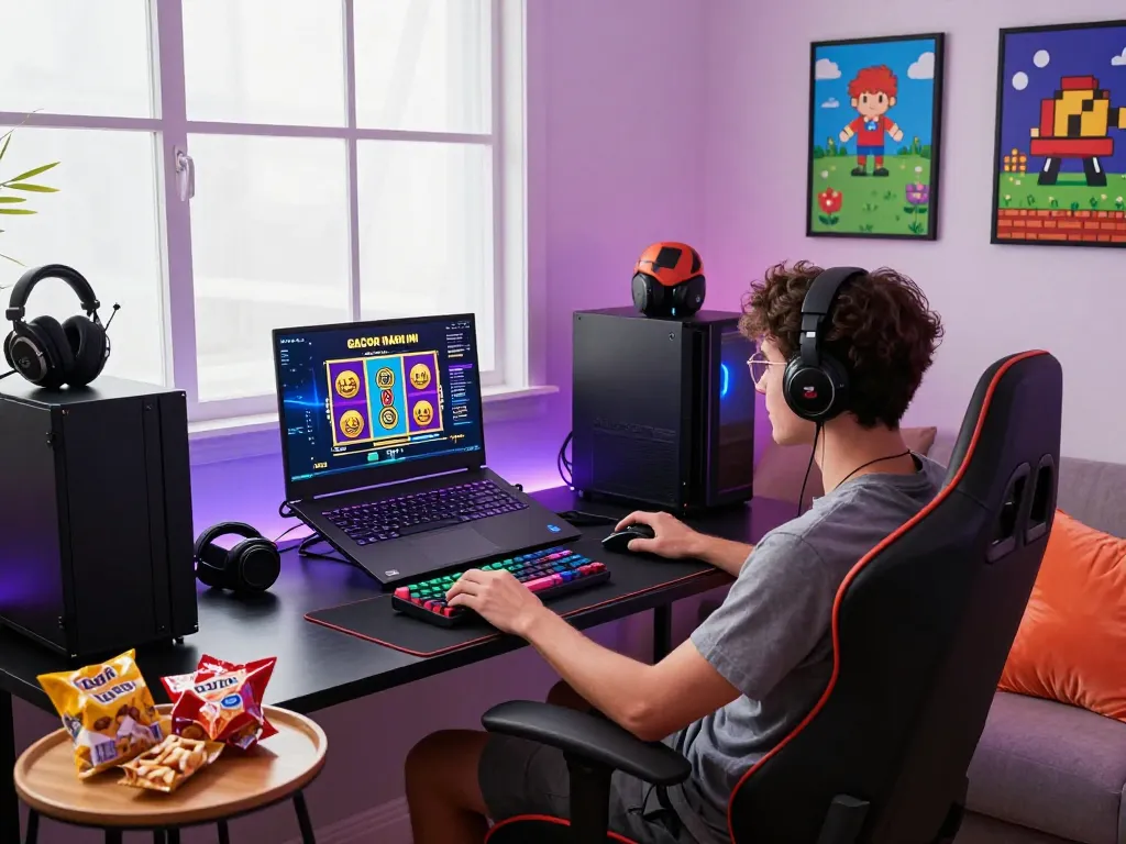 Pengaturan permainan yang menarik menampilkan slot gacor hari ini, atmosfer yang hidup, dan peralatan modern