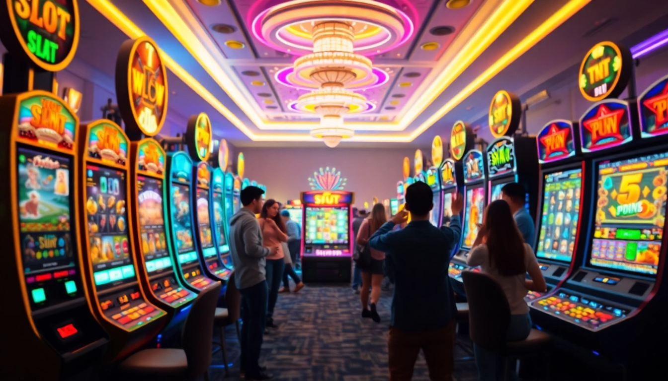 Exciting Kode4d online gaming experience showcasing vibrant slot games and enthusiastic players.