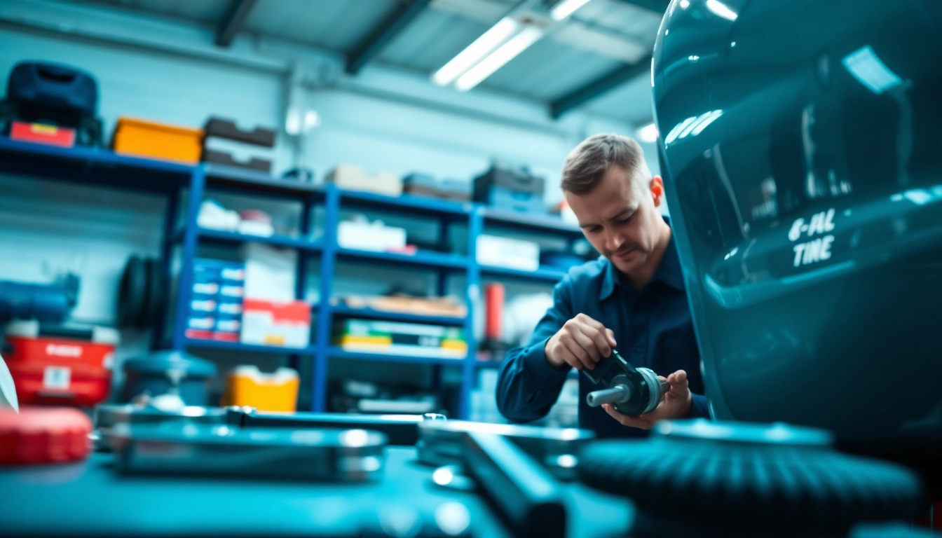 Engaging vehicle service contract provider showcasing a mechanic's expertise in auto shop.