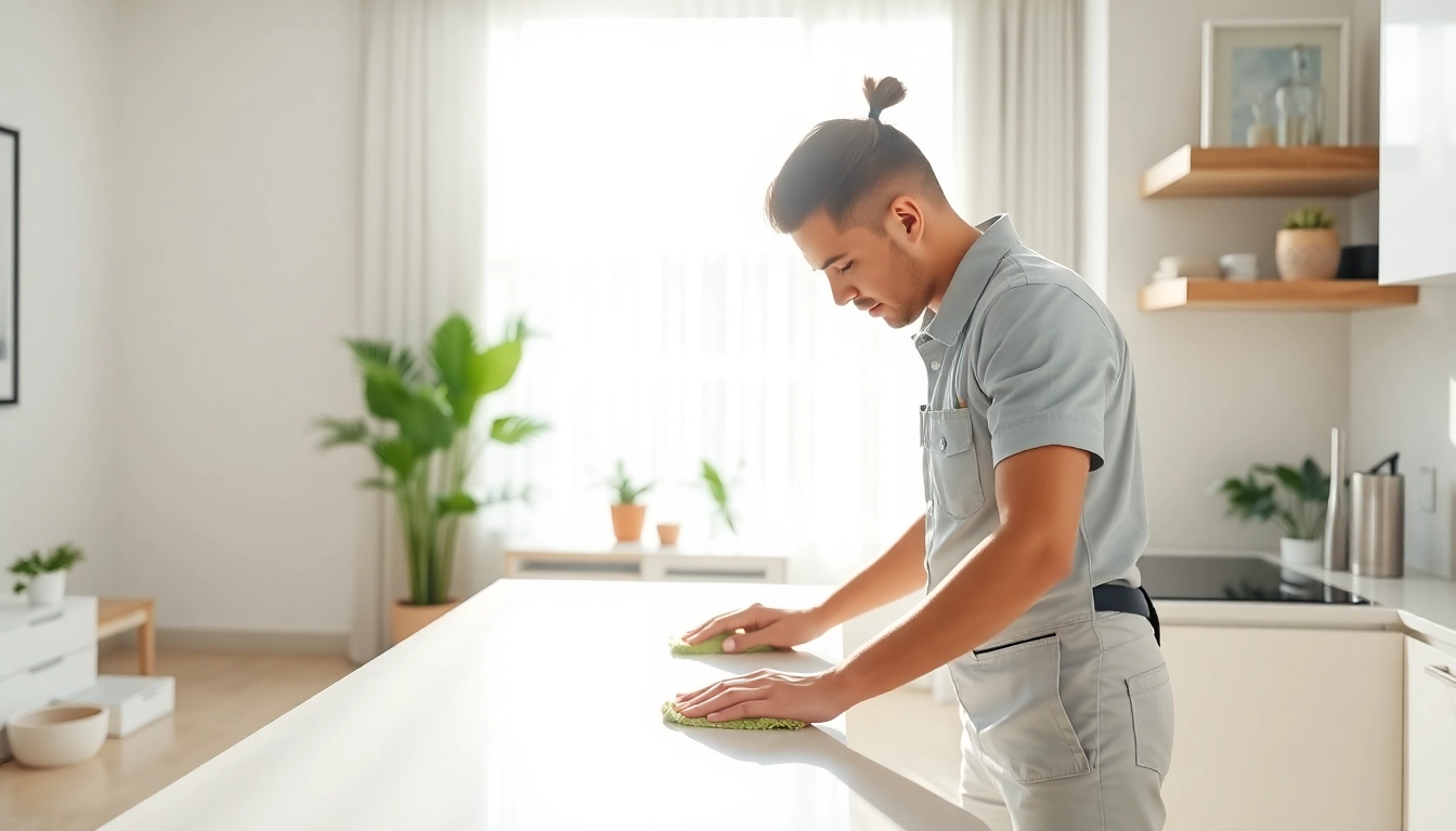 Thorough bond cleaning brisbane service in a bright, modern apartment showcasing detailed cleaning.